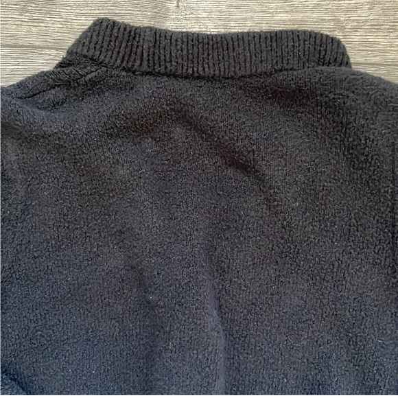 AYR | The Round The Corner Cardi Black Button Front V Neck Crop Cardigan Small - Picture 6 of 10